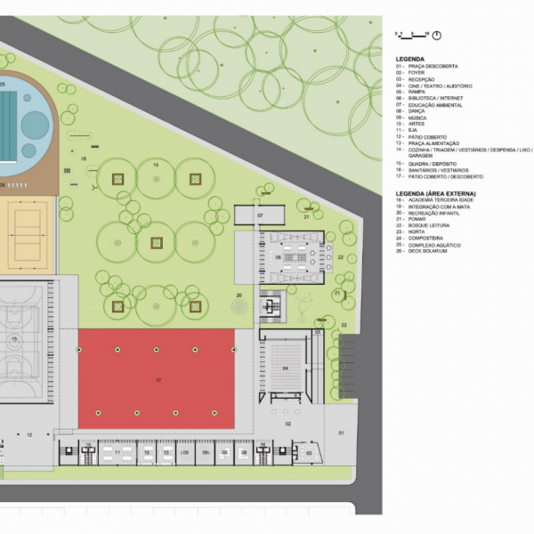 Planta do Pavimento Térreo / Implantação.