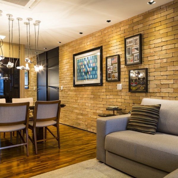 Projeto Executado: Vista do acesso ao apartamento.