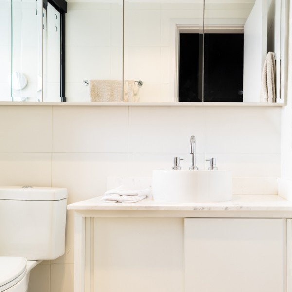 Projeto Executado: Vista do banheiro 2.