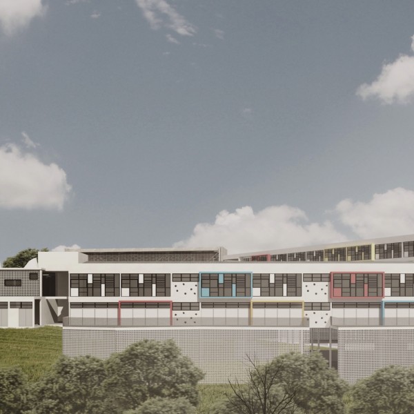 Vista da Repressa Billings para os fundos do CEU.