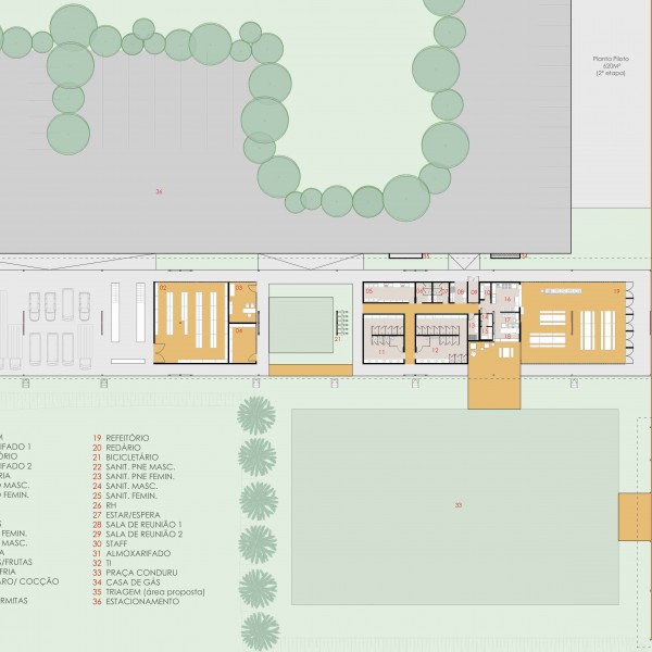 Etapa 1: Implantação do Bloco Administrativo / Serviços.