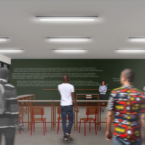 Escola de Ensino Médio / Colégio Universitário: Sala de Aula.