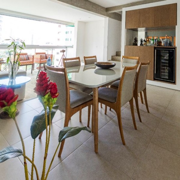 Vista da Sala de Jantar.