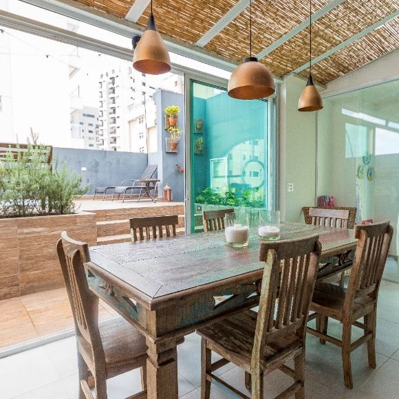 Vista do Espaço Gourmet.