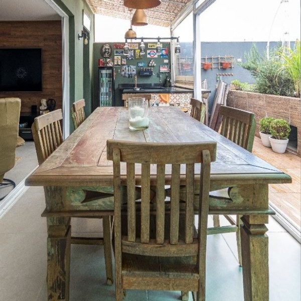 Vista do Espaço Gourmet.