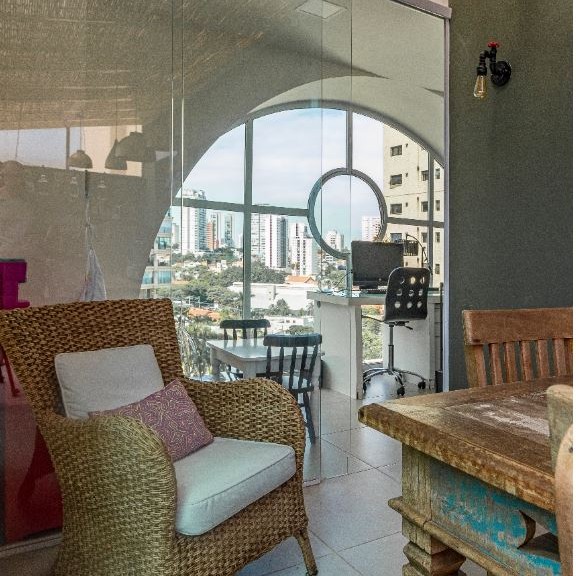 Vista do Espaço Gourmet.