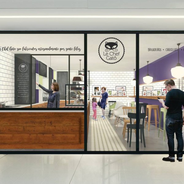 Vista do acesso a loja.