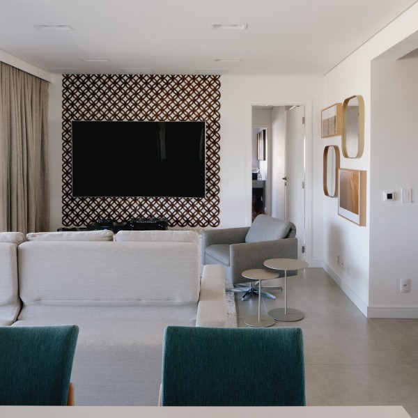 Vista da Cozinha para a Sala de Estar.