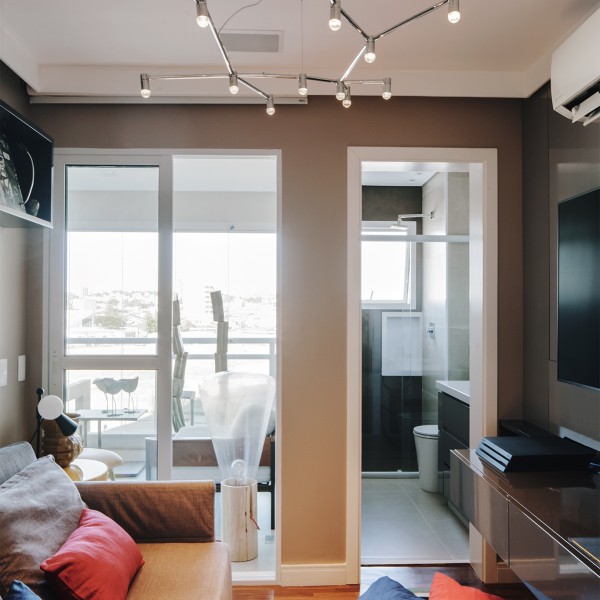 Vista da sala de jogos / tv.