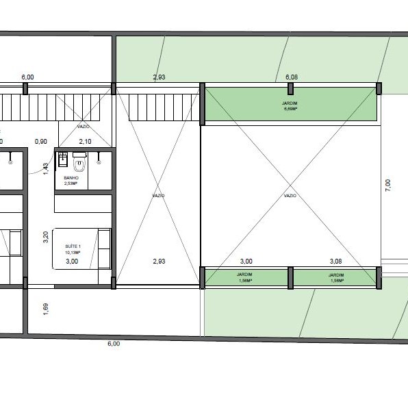 Planta do 2º pavimento.