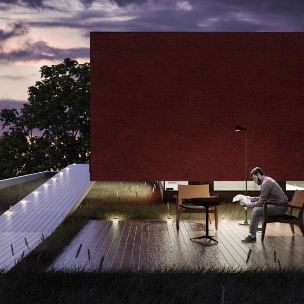 Vista da Laje Verde Noturna.