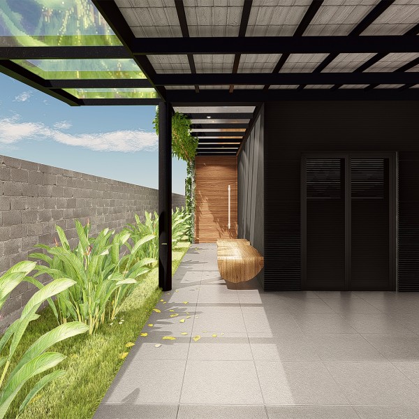 Acesso Coberto a Casa.