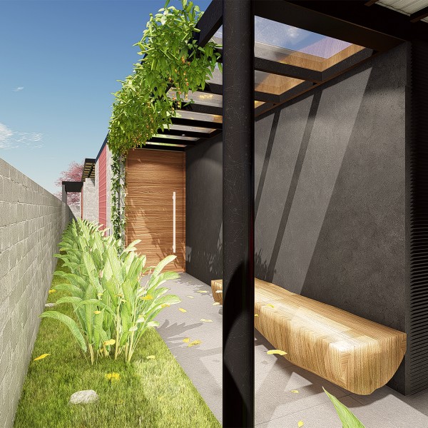 Vista Lateral da Casa.