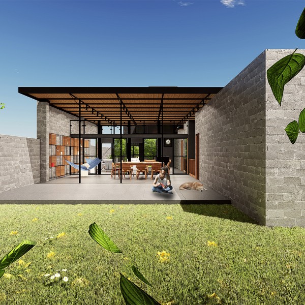 Vista Posterior da Casa.