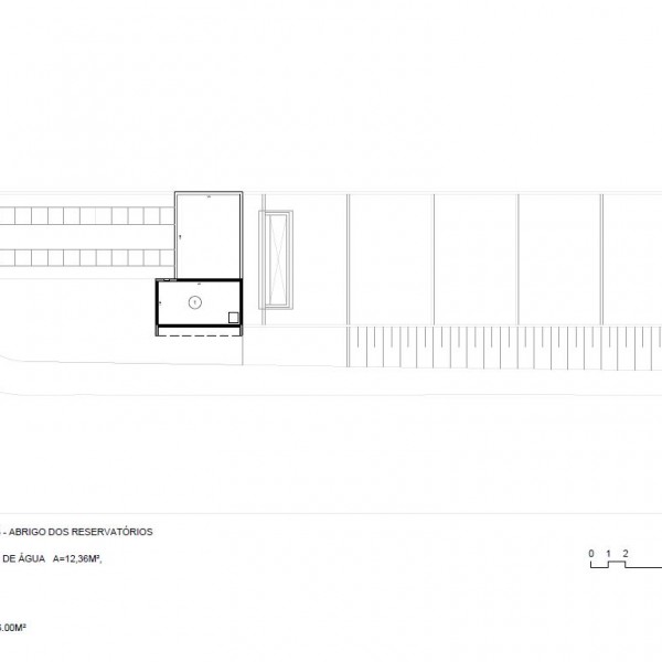 Planta dos reservatórios.