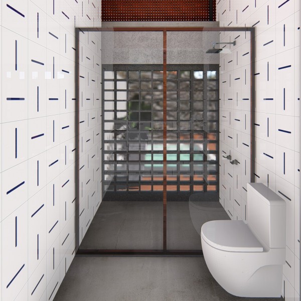 Detalhe do banheiro da Suíte.