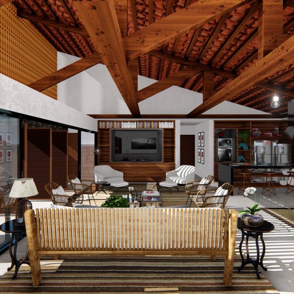 Vista da Sala de Estar.