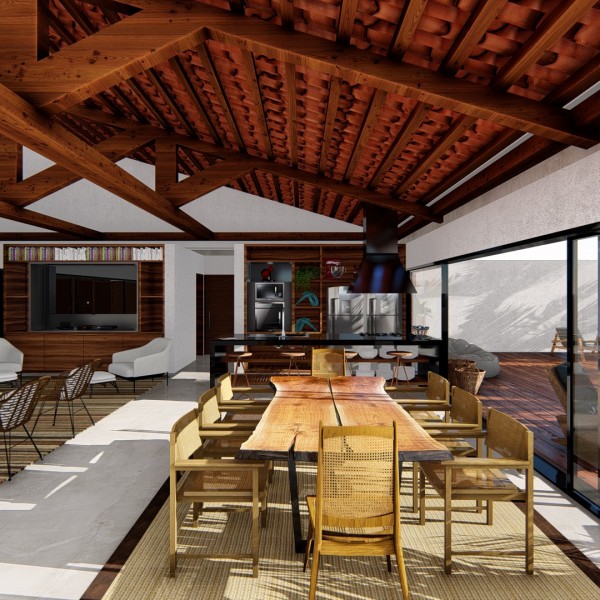 Vista da Sala de Jantar.