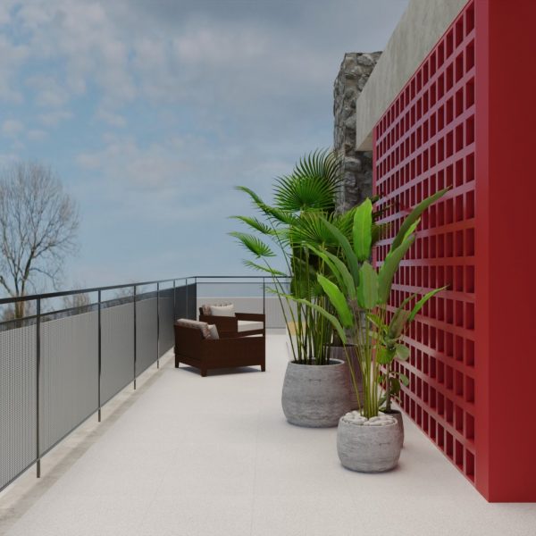 Varanda dos Quartos.