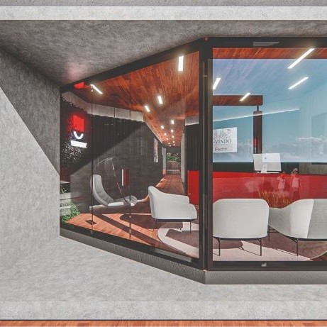 Acesso ao edifício.