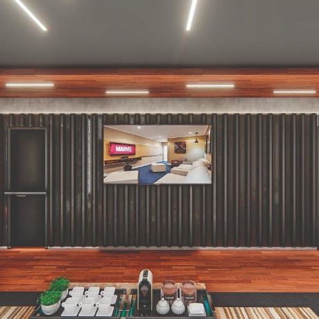 VIsta do Lounge / Atendimento P.N.E.