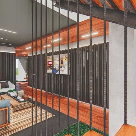 VIsta do Lounge / Atendimento P.N.E.