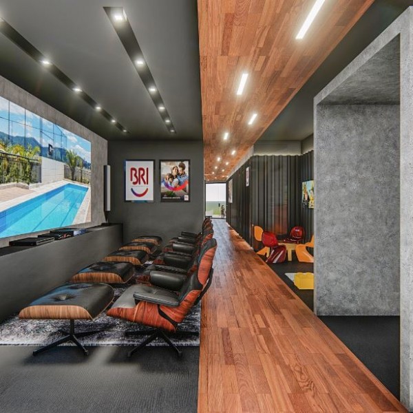 Vista da sala de projeção / área infantil.