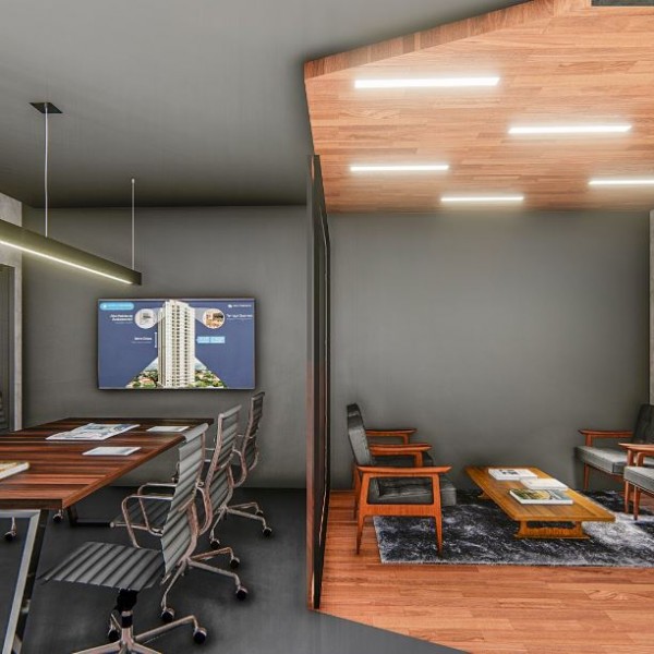 Vista da Sala de Atendimento / Reuniões.