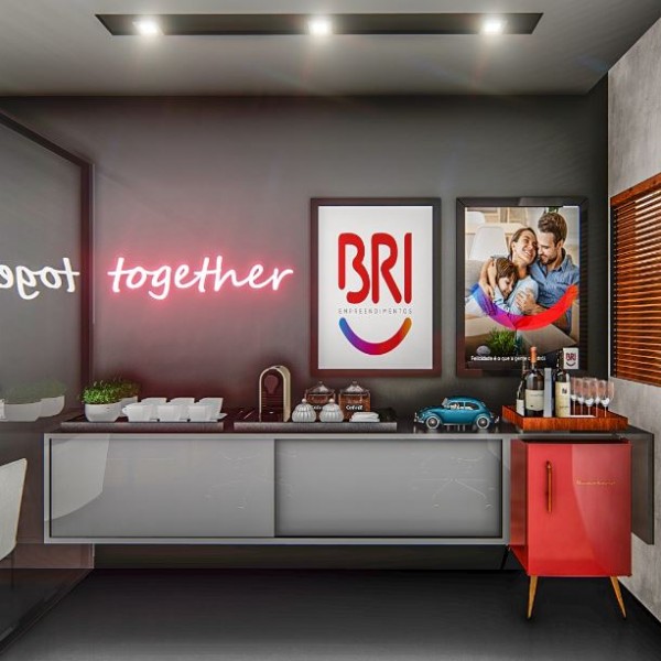 Vista da Sala de Atendimento / Reuniões.