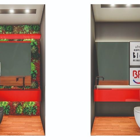 Vista dos modelos de Lavabos.