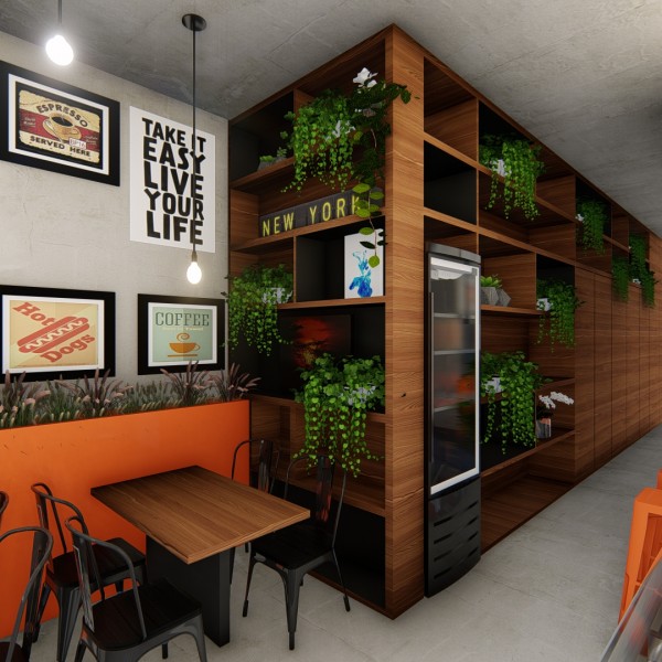 Detalhe do armário / prateleiras.