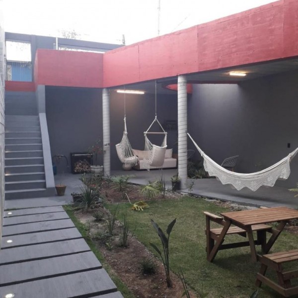 Vista do acesso / área de lazer.