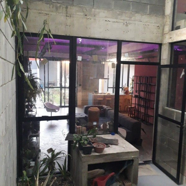 Vista da área verde dos fundos da casa.