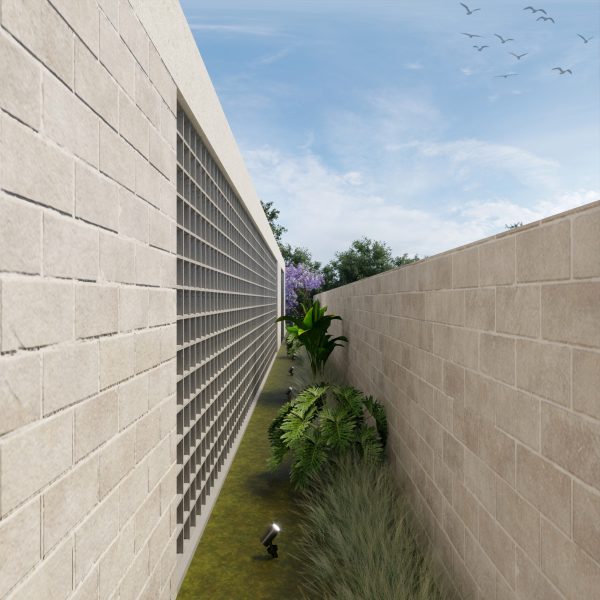 Detalhe da Fachada Lateral Direita.