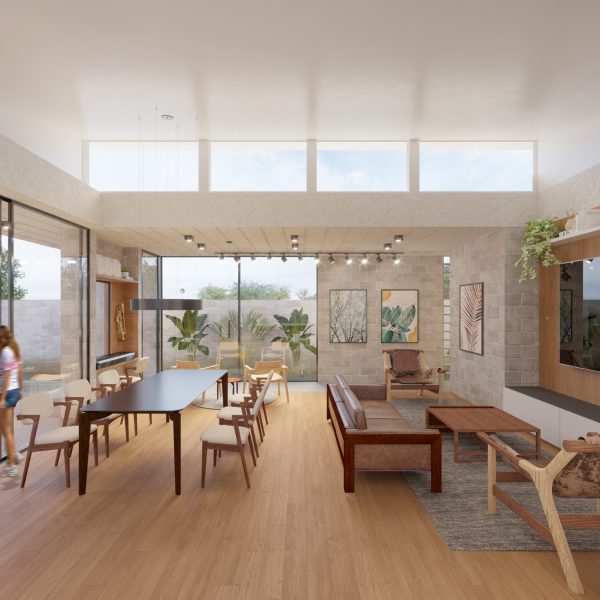 Vista da Cozinha para a Sala.