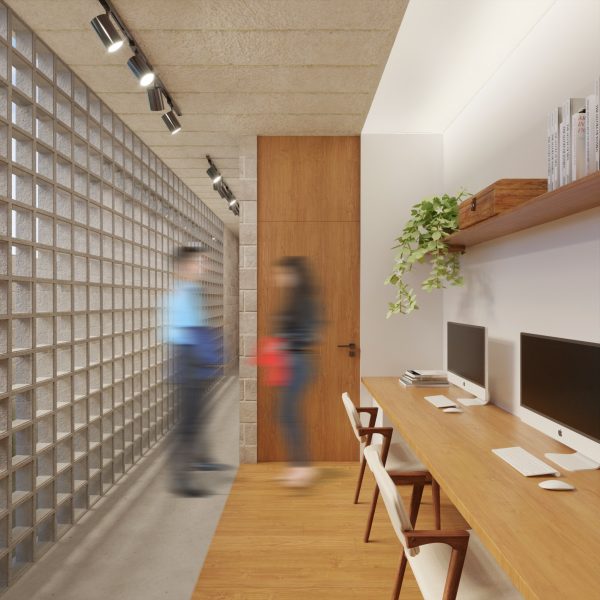 Home Office / Acesso aos Dormitórios.