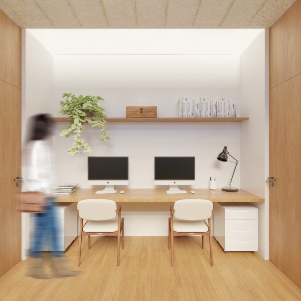 Home Office / Acesso aos Dormitórios.