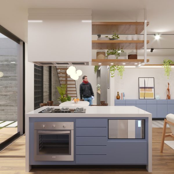 Sala de Jantar / Cozinha Integrados.