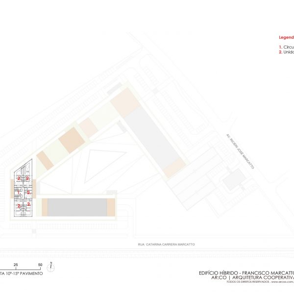 Décimo ao Décimo Quinto Pavimento (Unidades Residenciais).
