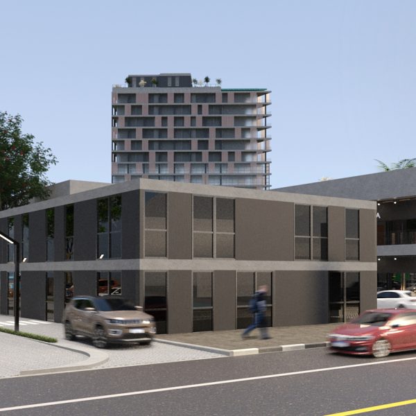 Vista do edifício voltado para o Fast Food / Drive – Thru.