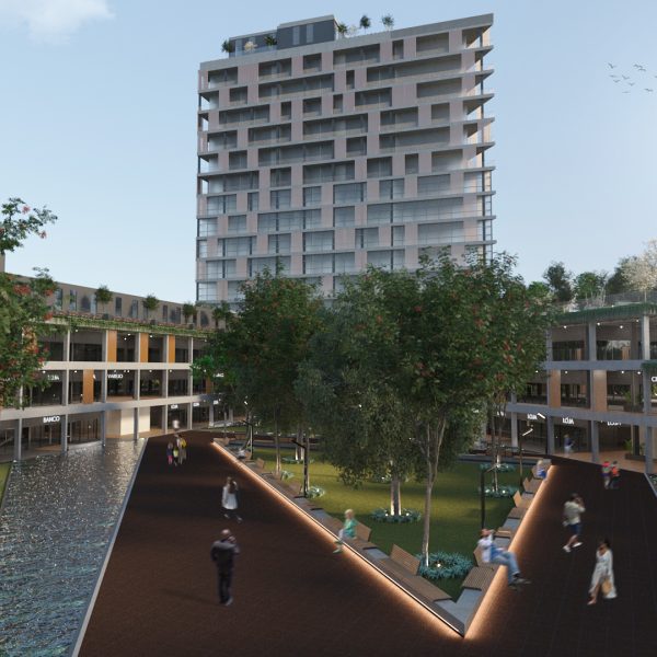 Vista da Praça Central.