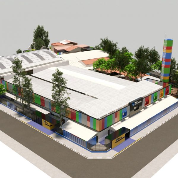 Vista aérea do Colégio.