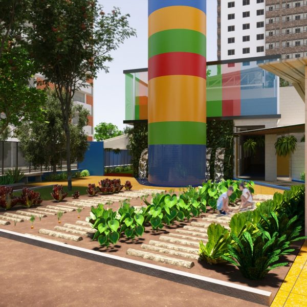 Vista da Horta Agroflorestal.