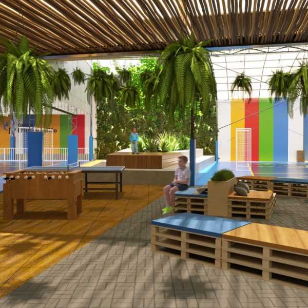 Vista do Pátio Coberto.