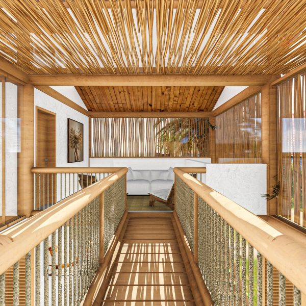 Passarela de conexão dos Quartos .