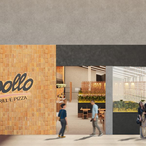 Fachada / Acesso da Praça de Alimentação.