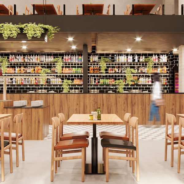 Vista do balcão da Copa.