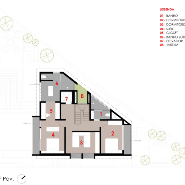 Planta Pavimento 2º Pavimento.
