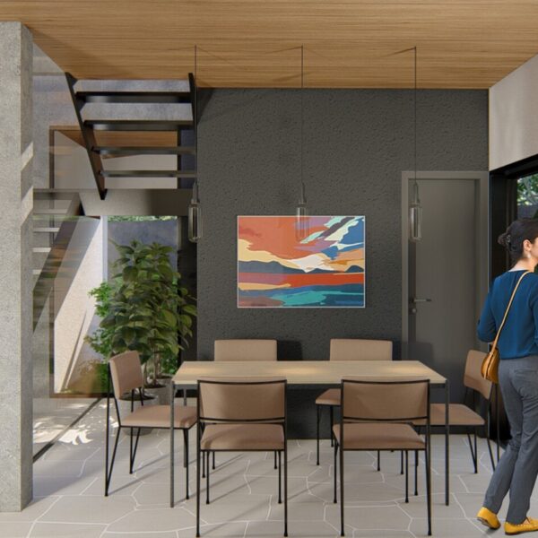 Vista da Sala de Jantar.