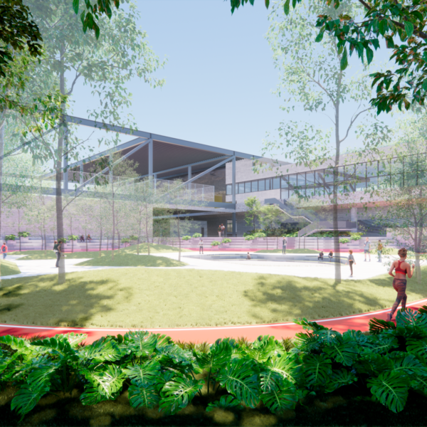 Pista de Caminhada e Parque.